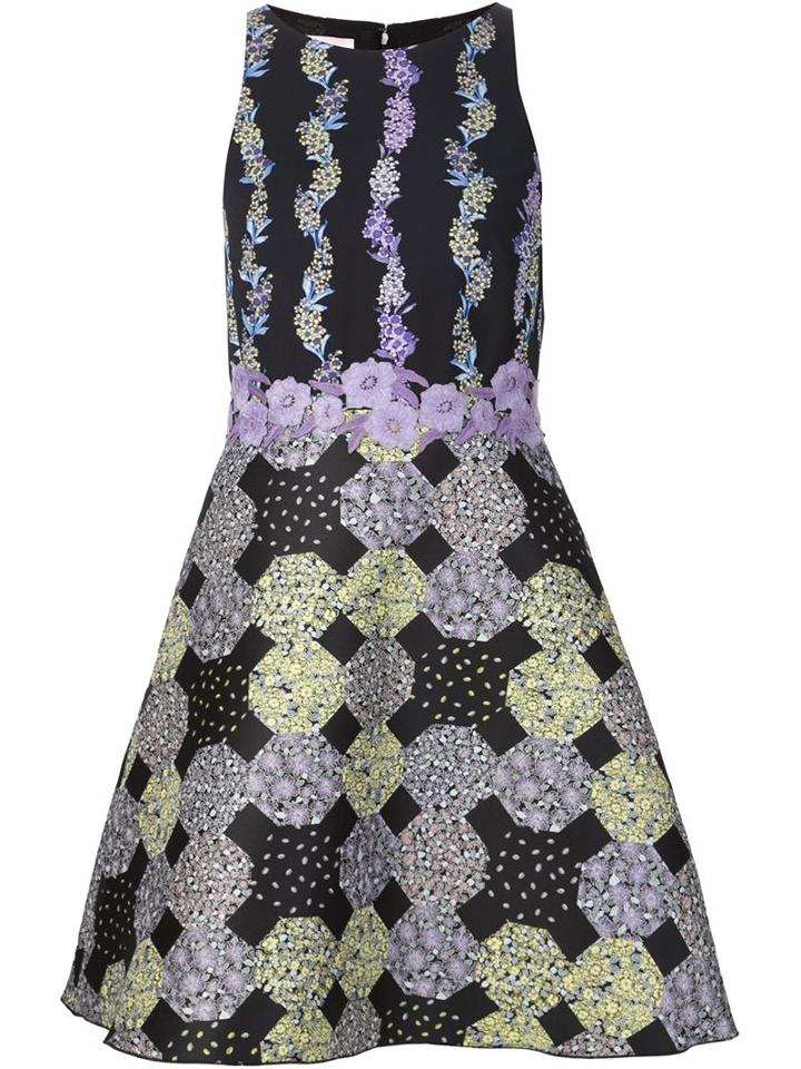 Giamba Floral Print Skater Dress