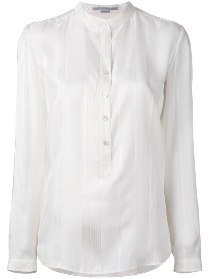 Stella Mccartney Half-placket Blouse, Women's, Size: 40, Nude/neutrals, Silk