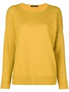 Incentive! Cashmere Soft Round Neck Jumper - Yellow & Orange