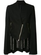 Gareth Pugh - Zipped Jacket - Women - Cotton - 38, Black, Cotton