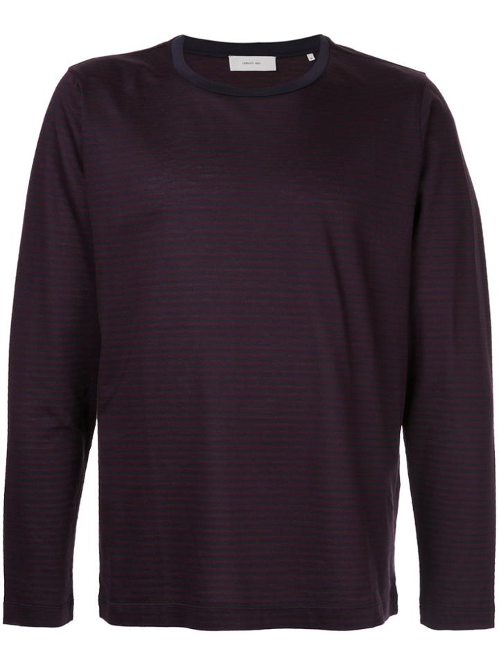 Cerruti 1881 Long Sleeve Stripe T-shirt - Red