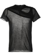 Rick Owens Membrane Woven T-shirt - Black