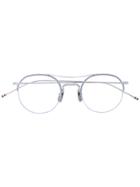 Thom Browne Eyewear Round Glasses - Metallic