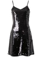 Michael Michael Kors Pailette Sequin Slip - Black