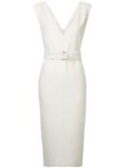 Ballsey Belted Midi Dress - White