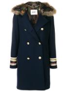 Bazar Deluxe Double Breasted Coat - Blue