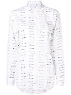 Equipment Stamped Date Printed Shirt - White