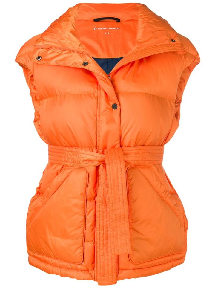 Perfect Moment Oversized Gilet - Orange