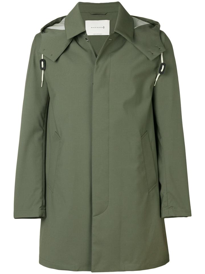Mackintosh Hooded Coat - Green