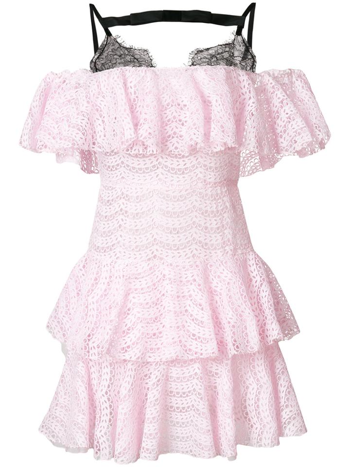 Giambattista Valli Bra-top Dress - Pink & Purple
