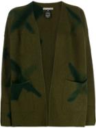 Suzusan Bleached Effect Cardigan - Green