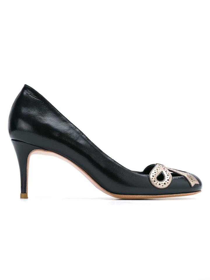 Sarah Chofakian Leather Pumps - Marinho/prtvelho