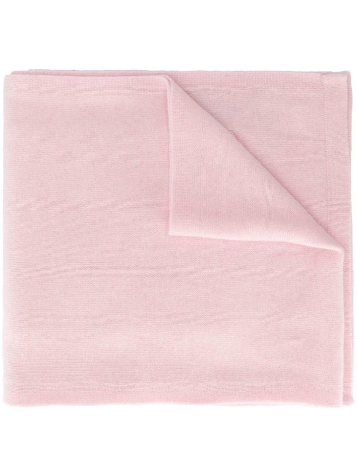 Pringle Of Scotland Ribbed Pocket Scarf - Pink