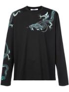 Givenchy Capricorn Dragon Print Top - Black