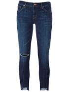 J Brand Cropped Jeans, Women's, Size: 28, Blue, Cotton/polyester/polyurethane