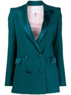 Hebe Studio Double Breasted Blazer - Green