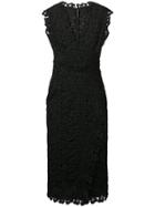 Ermanno Scervino Lace Embroidered Shift Dress - Black