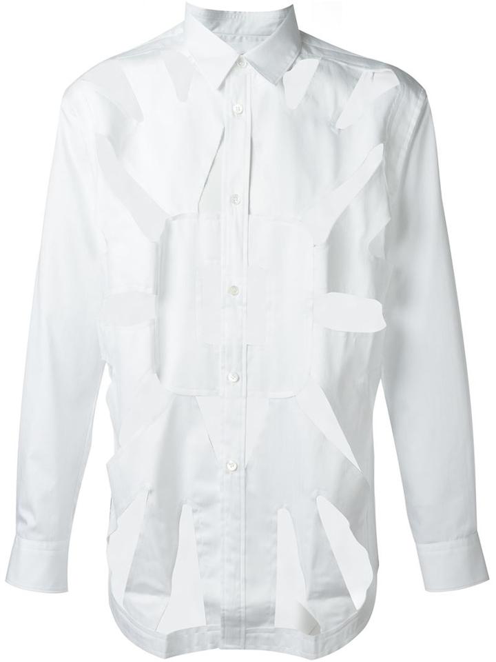 Comme Des Garçons Shirt Cut Out Detail Shirt