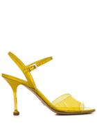 Prada Transparent Detail Sandals - Yellow
