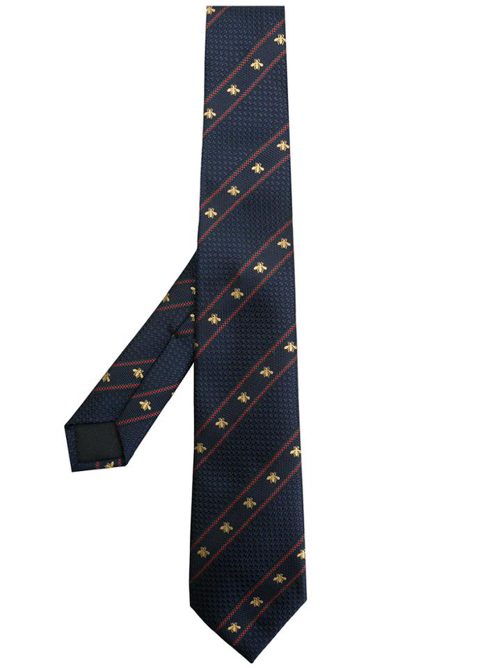 Gucci Bee Tie - Blue