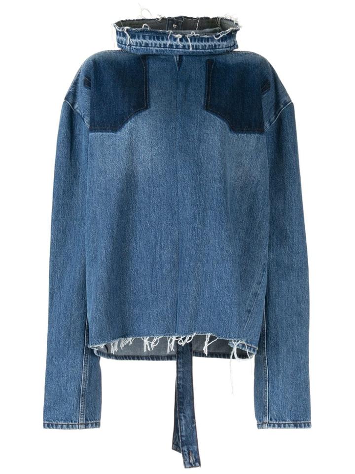 Litkovskaya Roll Neck Reverse Jacket - Blue