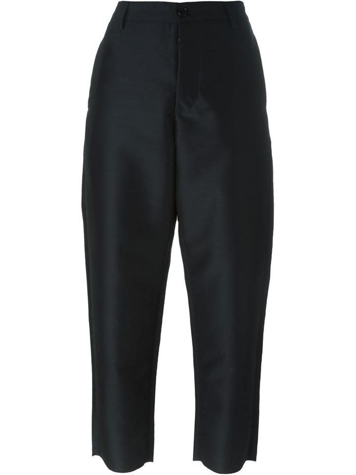 Barena - Cropped Trousers - Women - Cotton/polyamide/wool - 44, Blue, Cotton/polyamide/wool