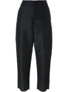 Barena - Cropped Trousers - Women - Cotton/polyamide/wool - 44, Blue, Cotton/polyamide/wool
