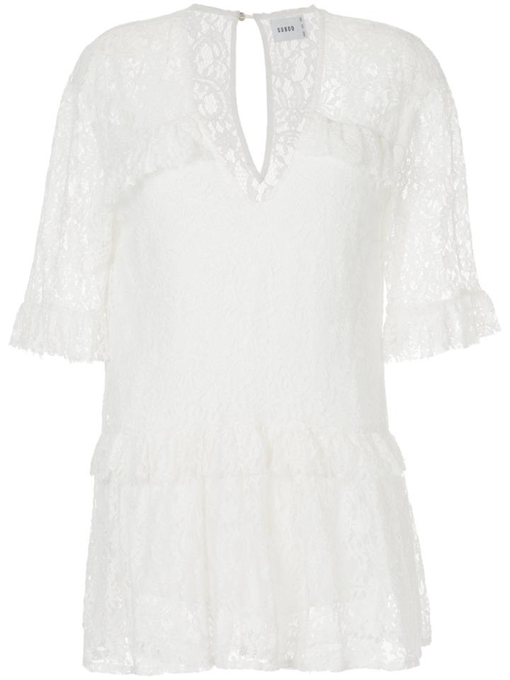 Suboo Sweet Thing Lace Mini Dress - White