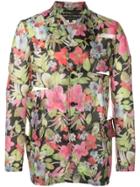 Comme Des Garçons Homme Plus Floral Print Blazer - Multicolour