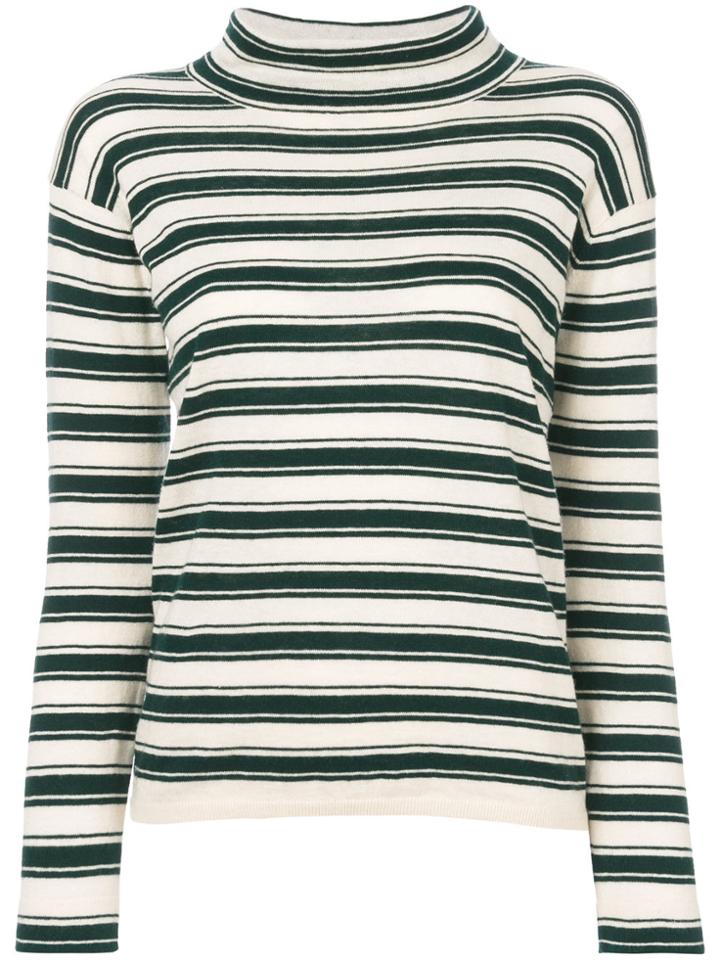 Bellerose Striped Roll Neck Jumper - Nude & Neutrals