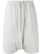 Pod Shorts - Women - Cotton - S, Nude/neutrals, Cotton, Rick Owens Drkshdw
