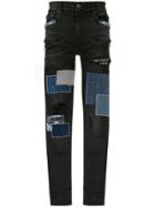 Amiri Japanese Repair Skinny Jeans - Black