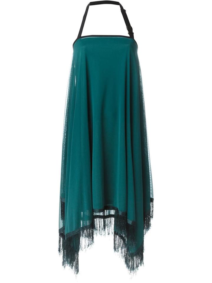 Jean Paul Gaultier Vintage Fringed Mesh Dress - Green