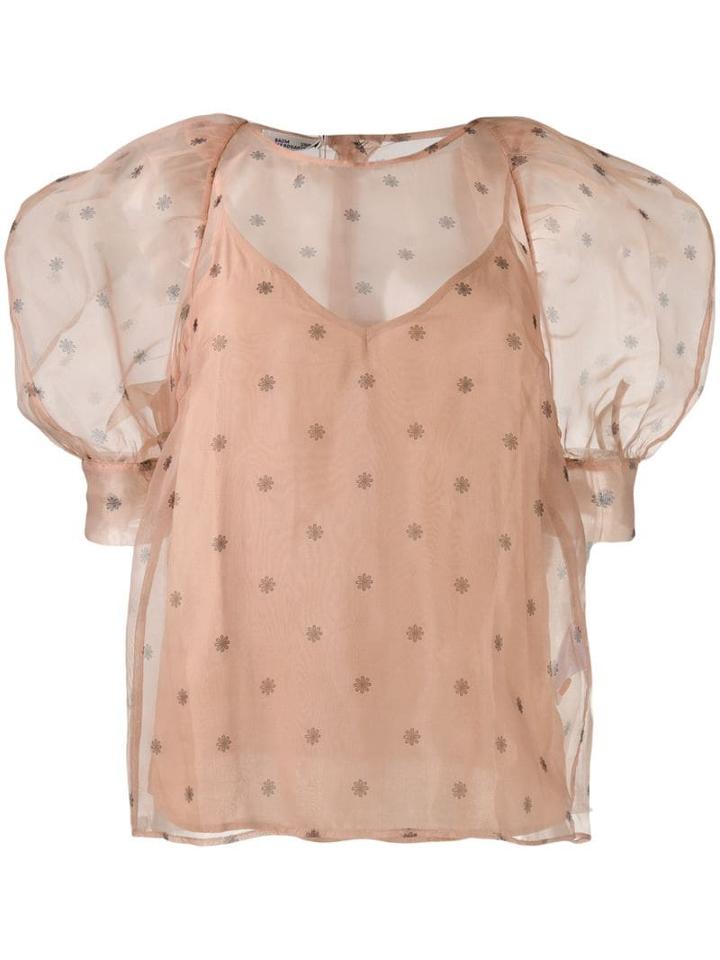 Baum Und Pferdgarten Puff-shoulder Blouse - Neutrals
