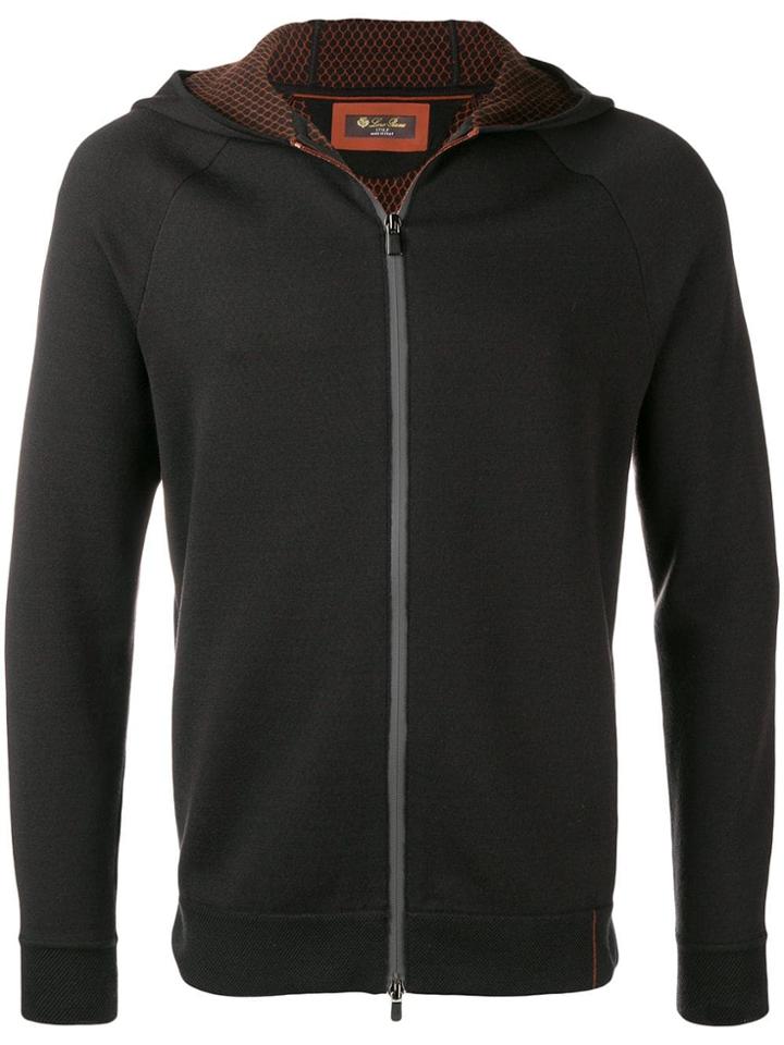 Loro Piana Zip Hoodie - Black
