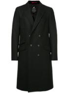 Loveless Straight-fit Buttoned Coat - Black