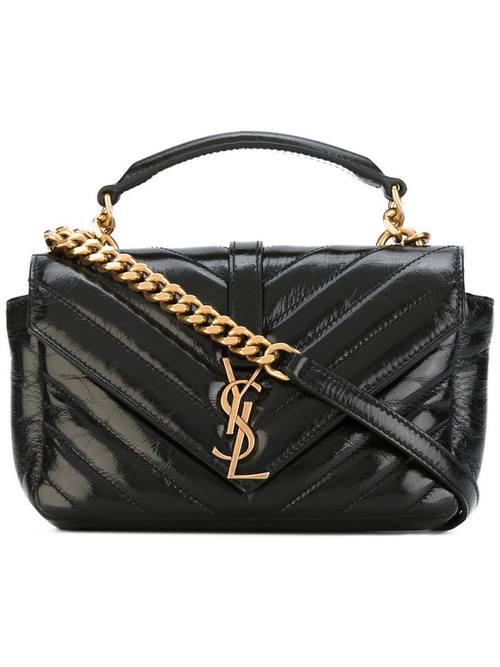 Saint Laurent - College Chain Wallet - Women - Calf Leather - One Size, Black, Calf Leather