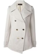 Alexandre Vauthier Double Breasted Coat, Women's, Size: 36, Nude/neutrals, Cotton/polyurethane/polyester