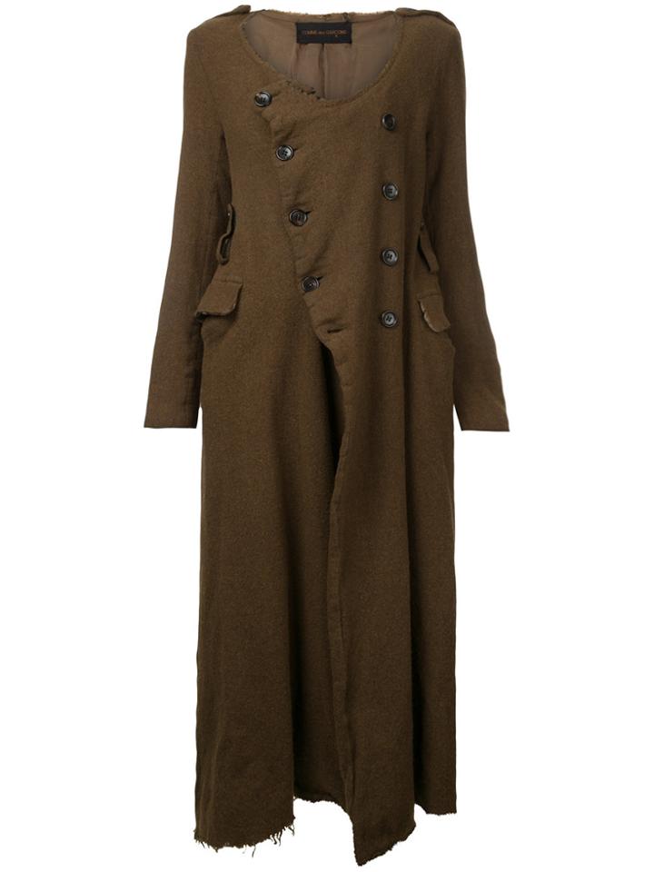 Comme Des Garçons Vintage Boiled Wool Coat - Brown