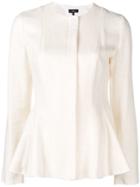 Theory Peplum Fitted Jacket - White