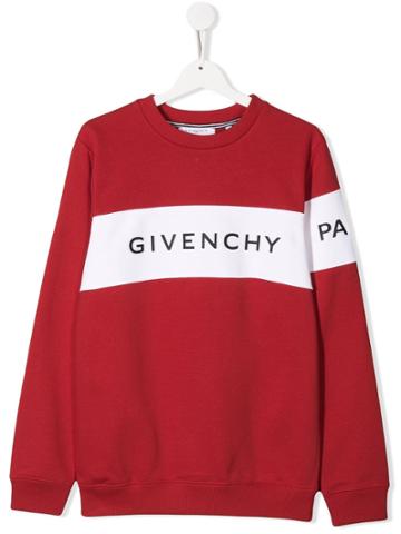 Givenchy Kids Logo Sweater - Red