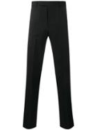 Valentino Straight-leg Trousers, Men's, Size: 52, Black, Wool/mohair/polyester/cotton