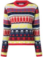 Walter Van Beirendonck Pre-owned Patterned Jumper - Red