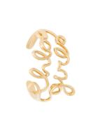 Chloé Writing Open Cuff - Metallic