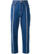 Le Ciel Bleu Exposed Seam Jeans, Women's, Size: 36, Blue, Cotton