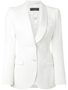 Dolce & Gabbana - Classic Blazer - Women - Silk/polyamide/spandex/elastane/wool - 46, White, Silk/polyamide/spandex/elastane/wool