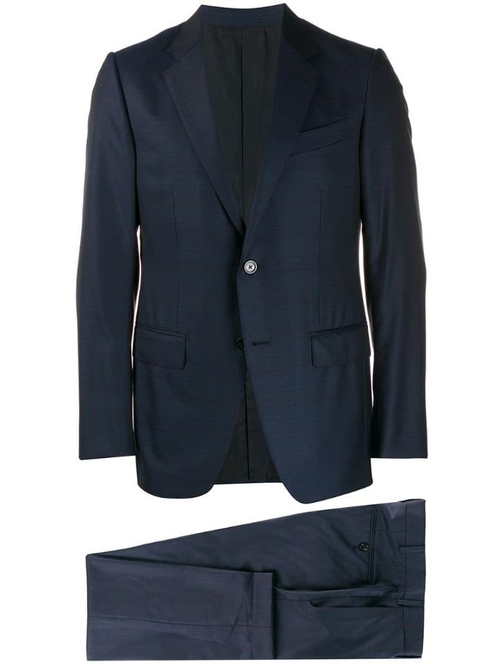 Ermenegildo Zegna Two Piece Slim-fit Suit - Blue