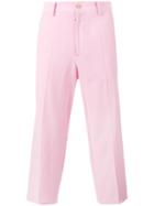 Gucci - Cropped Trousers - Men - Cotton/wool - 48, Pink/purple, Cotton/wool