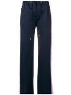 Versace Side Stripe Trousers - Blue