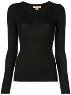 Michael Kors Round Neck Ribbed Jumper - Black